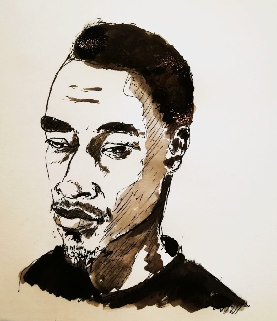 pencil drawn image of terrence hayes