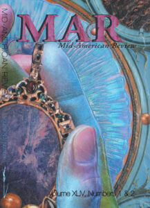 cover art by M.M. Dupay, feat close-up hand and pendant in blues and pinks
